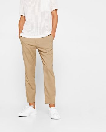 slim fit cropped pants