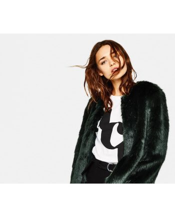 short faux fur coat