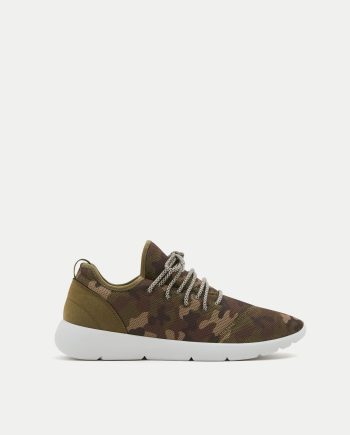 camouflage technical sneakers