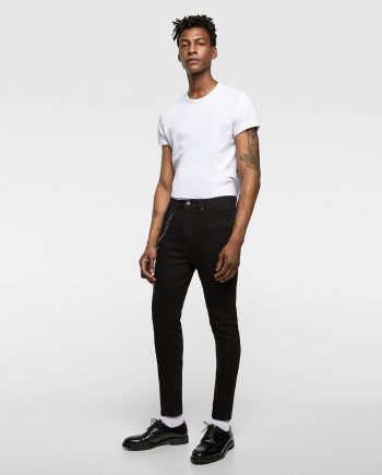 carrot fit jeans with chains